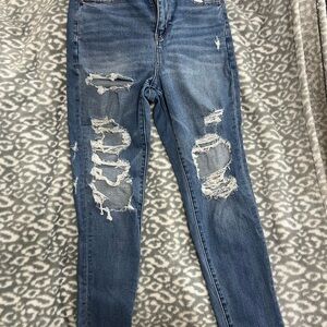 Distressed Blue Women's Jeans
